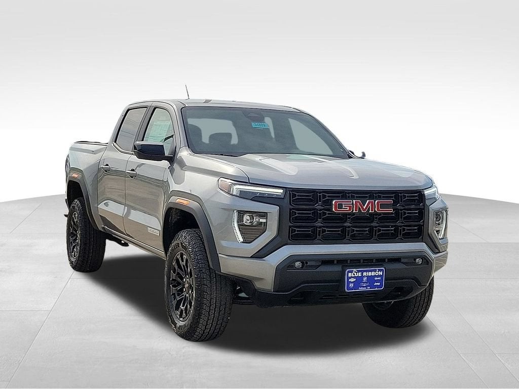 2026 GMC Canyon Elevation in Sterling Metallic — front three-quarter view