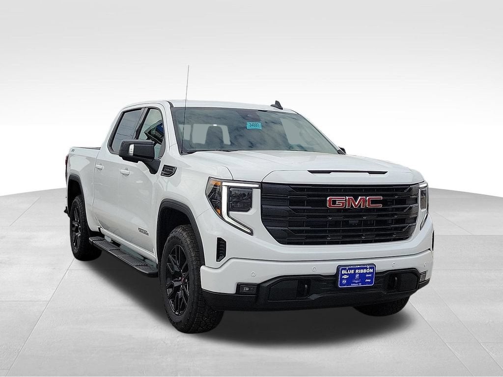 2026 GMC Sierra 1500 Elevation in Summit White — front three-quarter view