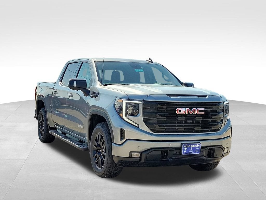 2026 GMC Sierra 1500 Elevation in Sterling Metallic — front three-quarter view