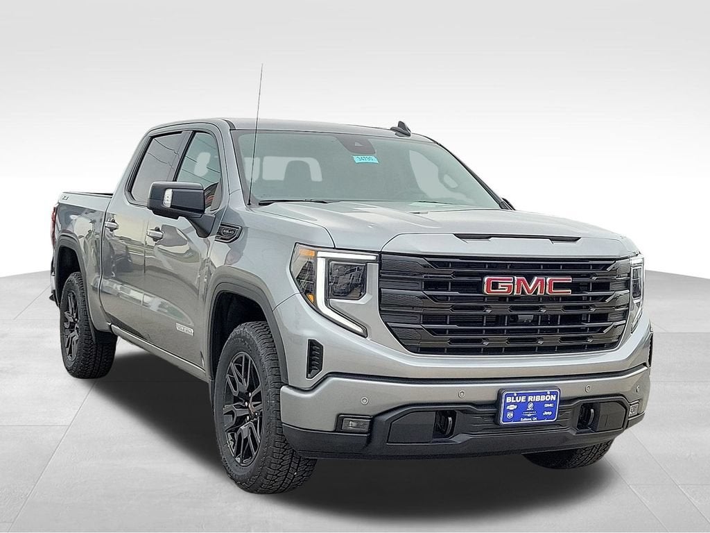 2026 GMC Sierra 1500 Elevation in Sterling Metallic — front three-quarter view