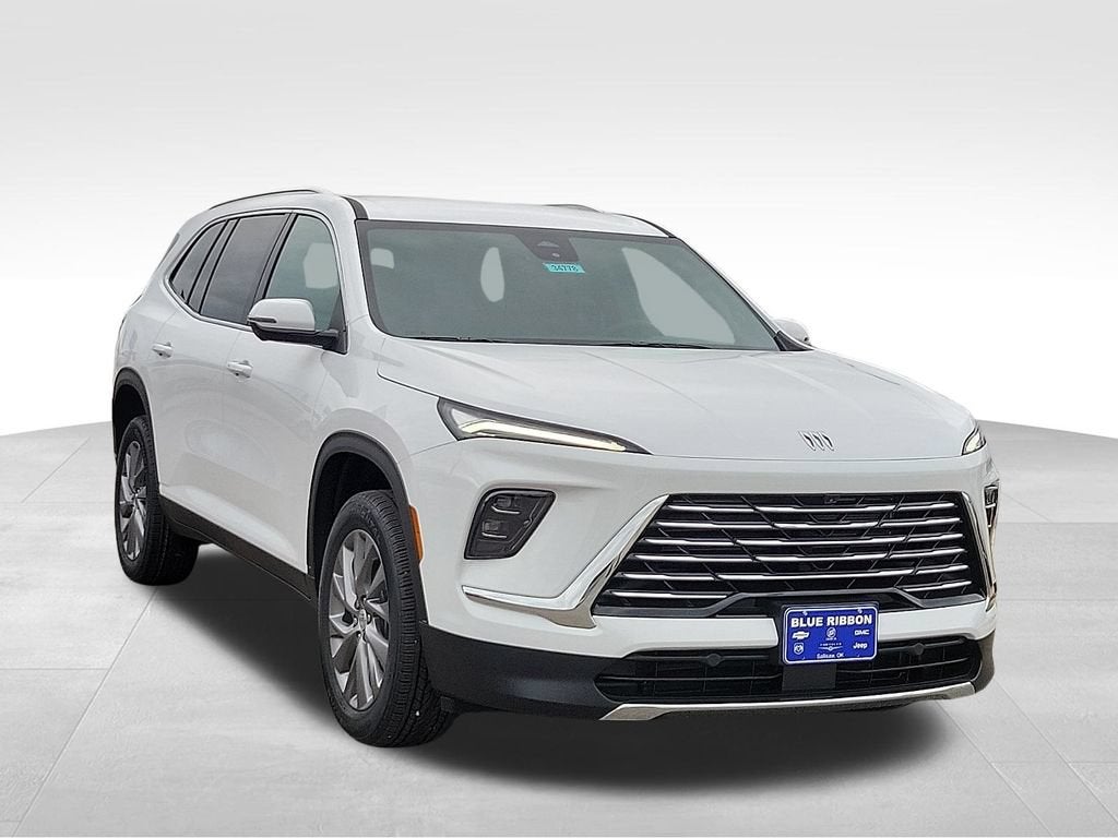 2026 Buick Enclave Preferred in Summit White — front three-quarter view